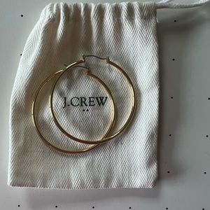 J. Crew Gold Hoops. UNWORN